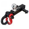Off-Road 2" Receiver Extended Tow Hitch Arm Thickened Carbon Steel with 2" Trailer Ball, Shackle & Hitch Pin Lock