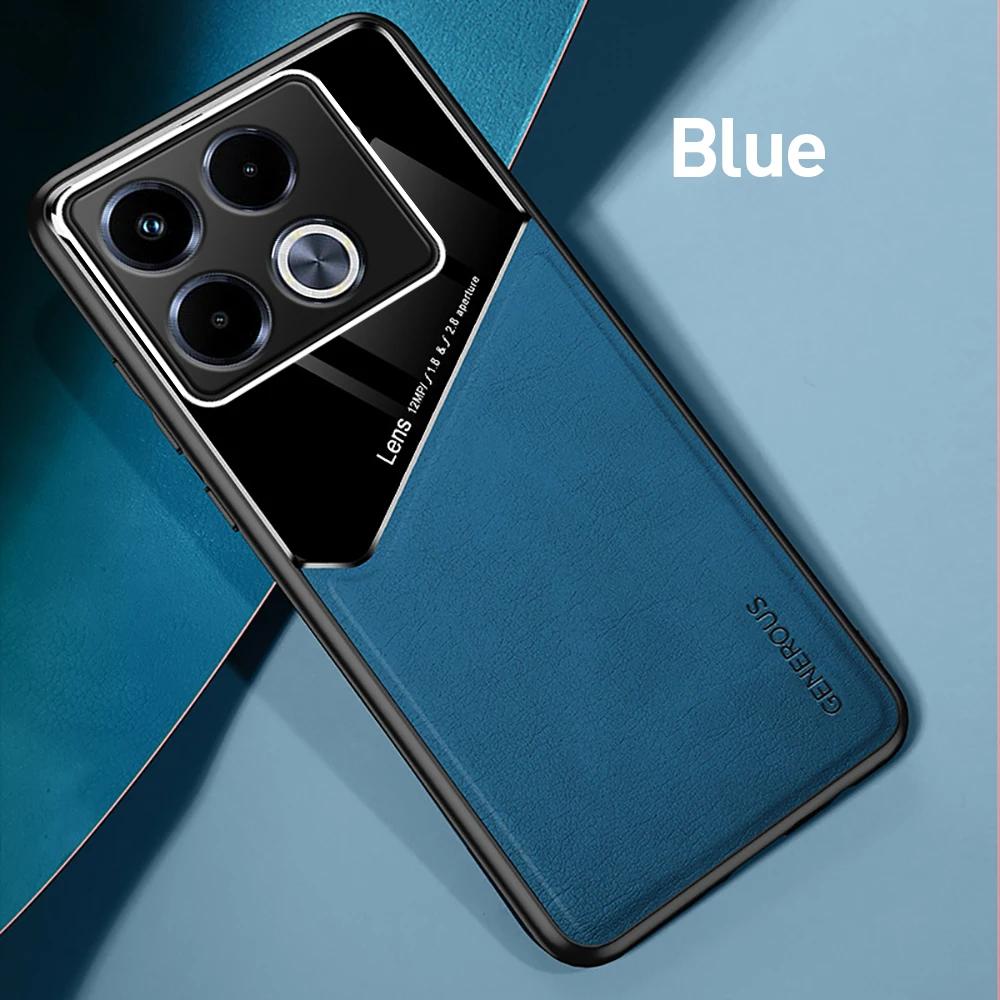 Кожаный чехол для Infinix Note 40 Pro Plus HTO 40 40i Samart 8 4G 5G Магнитная крышка Note 40 Pro Plus 5G Защита камеры Ударопрочный Fundas