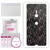 apgo Protective Skin Sticker for the Back Compatible with Sony Xperia XZ3, Wrap Film, Foil, Vinyl - Pattern Carbon Black Pixel