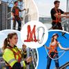 Roofing Safety Harness Adjustable Security Equipment Construction Site Body Safety Harness for Men Beginners Professionals