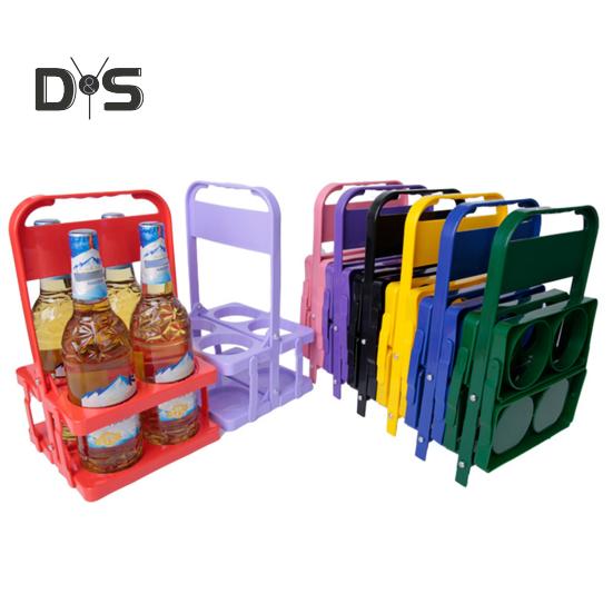 Портативный держатель для напитков, складной подстаканник для автомобиля, многоразовый подстаканник с ручкой, складной держатель для напитков для кофе, пива, вина, газировки, сока