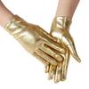 Metallic Gloves Nightclub Dancing Gloves Christmas Party Accessory Full Finger Stretchy Gloves for Concert Opera