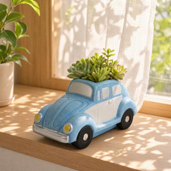 Retro Beetle Car Succulents Capacity Auto Planter Large Shaped
