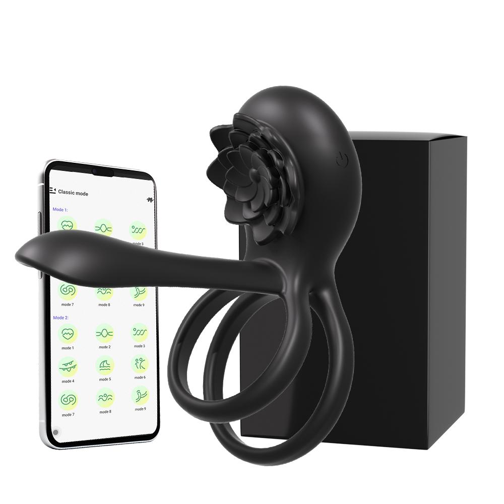 Розовое кольцо для пениса вибратор кольца для пениса вибраторы задержка эякуляции пульт дистанционного управления G-точка эрекционное кольцо клиторальная секс-игрушка мужчины пара