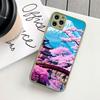 Japanese Landscape Phone Case For IPhone 14 11 12 13 Mini Pro Max 8 7 Plus X XR XS MAX Translucent Matte Cover