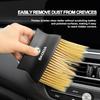 HIAQ2 1PC Car Dedusting Brush Air Outlet Cleaning Brush For Skoda Octavia Fabia Superb Scala Rapid Kodiaq Karoq Kamiq Enyaq Yeti VRS