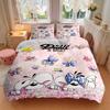3Pcs Diddl Returns Butterflies Bedding Sets For All Sizes New 3D Printed Bed Cover Comforter Duvet Cover Pillowcase Bedroom Decoration