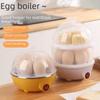 Double Layer Egg Steamer & Electric Milk Heater - Mini Breakfast Machine
