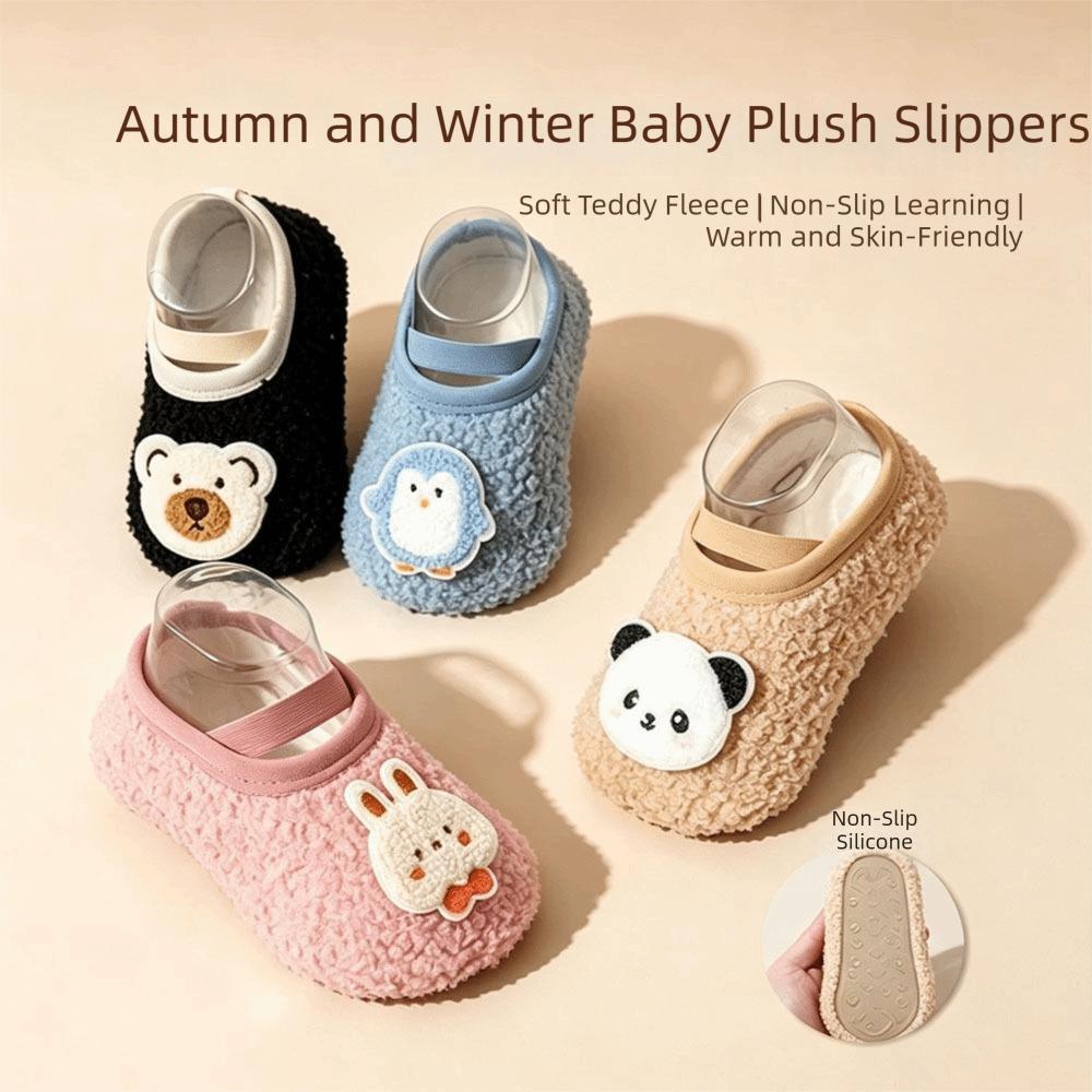 Cartoon Animals Kids Floor Socks Soft Plush Baby Shoes New Kids Indoor Socks Toddler Kids