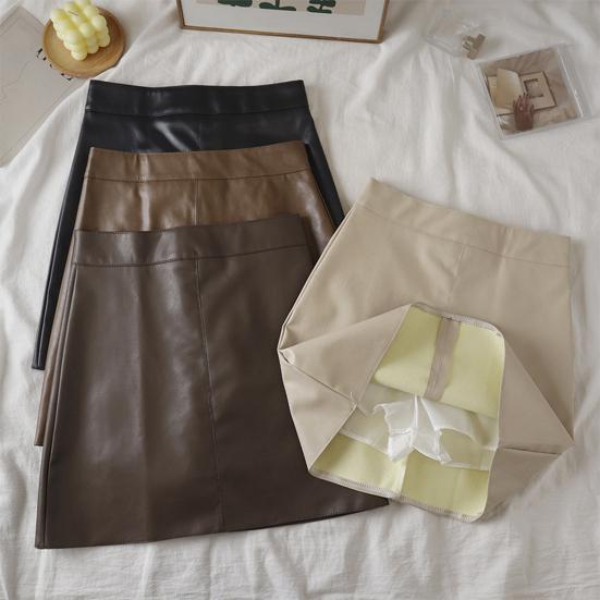 Юбка мини Yousheng А-силуэта с высокой талией, однотонная женская юбка осень-зима, ветрозащитная юбка с запахом на бедрах, повседневная одежда