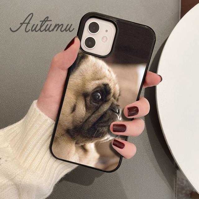 МИЛЫЙ ЩЕНОК ПУДЕЛЬ МОПС Чехол для телефона для iPhone 17 Air 15 16 11 12 13 14 Pro Max Plus coque Fundas Shell