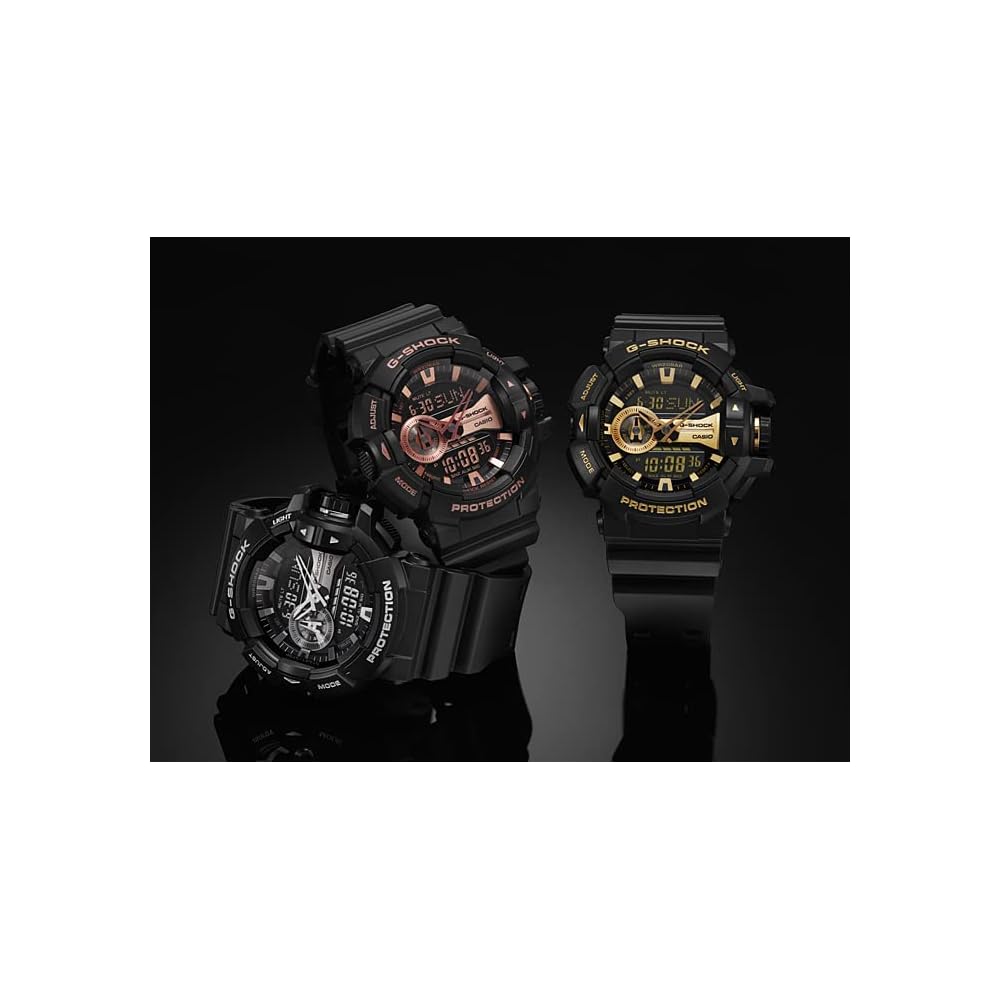 Casio G-Shock GA-400GB-1A4 Аналогово-цифровые часы Мужские Поворотный переключатель Черные