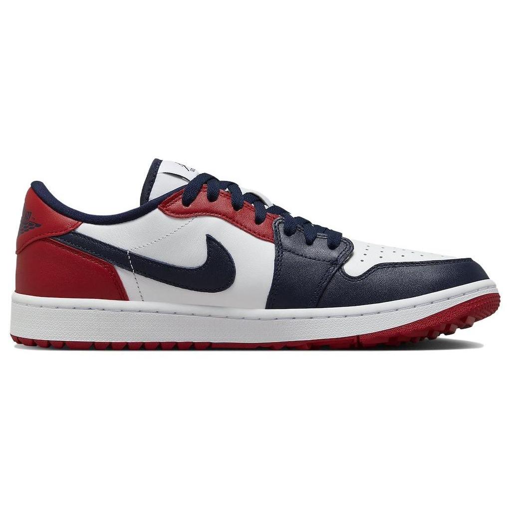 Кроссовки унисекс Air Jordan 1 Low Golf USA Красный Белый Обсидиан DD9315-113