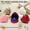 Heart Jewelry Box - Perfect Valentine's Day Gift Box, Multiple Colors and Ring Holders, Wedding Ring Boxes