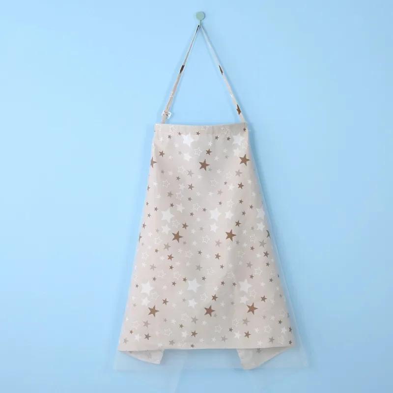 Breathable Cotton Baby Nursing Cover - Outdoor & Daily Breastfeeding Cape Soft Breast Feeding Cloth & Nursing Clothes for Moms