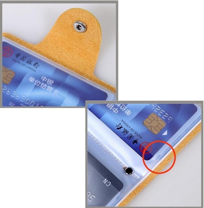 Многоцветный карманный кошелек для визиток, ID и кредитных карт из искусственной кожи премиального качества