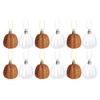 12x Pumpkin Ornaments Halloween Decor Hanging Tree Decorations Rustic Party Supplies Autumn Harvest