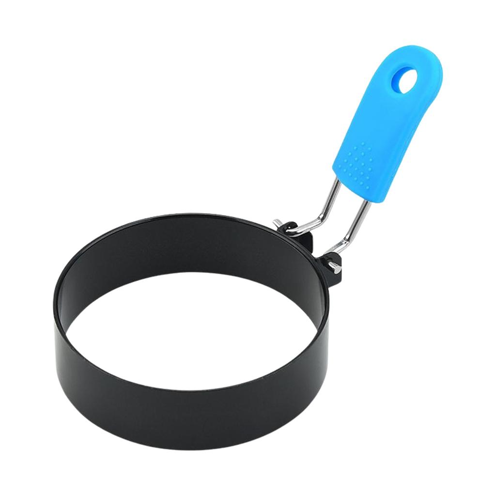 Кольцо для яиц со складной ручкой, кольца для яиц в форме сердца из нержавеющей стали для жарки яиц, английских кексов, приготовления сэндвичей на завтрак, бургеров