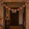Classroom Garden Party Wall Hangings 10FT Halloween Garland, Spooky Skull Pumpkin Spider Hanging Paper Bunting Easy Assembly Holiday Banners