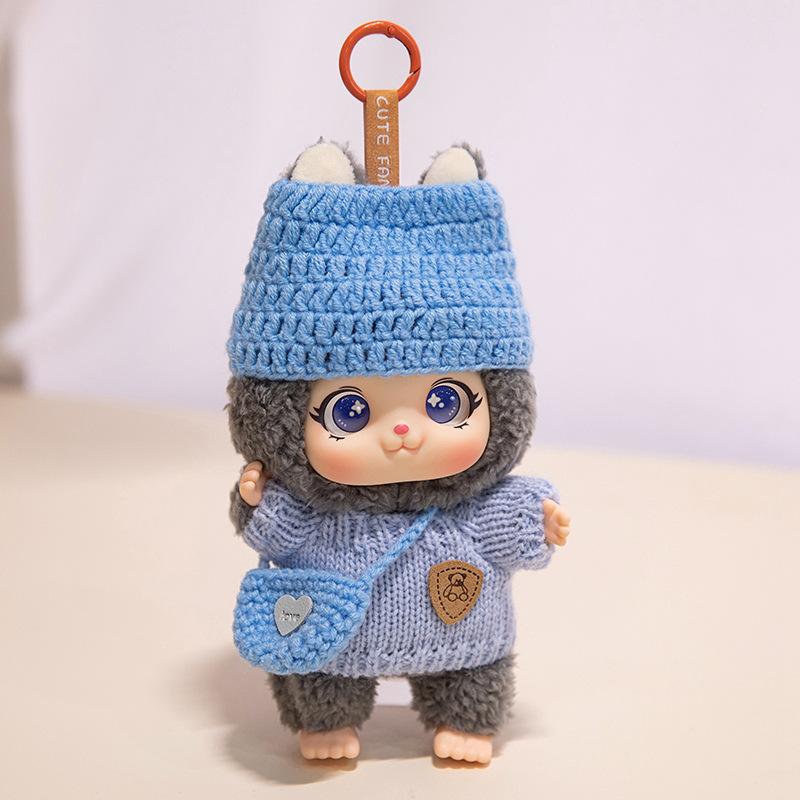 Милая семейная плюшевая игрушка-кукла второго поколения, тряпичная кукла, подвеска-украшение, успокаивающая кукла, подвеска для сумки для мобильного телефона