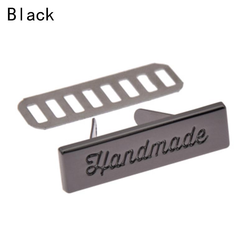 10 шт. ручной работы тон в тон прямоугольные металлические этикетки для кошельков бирки для шитья сумки металлические этикетки сумки для одежды своими руками ручная работа шитье с буквами