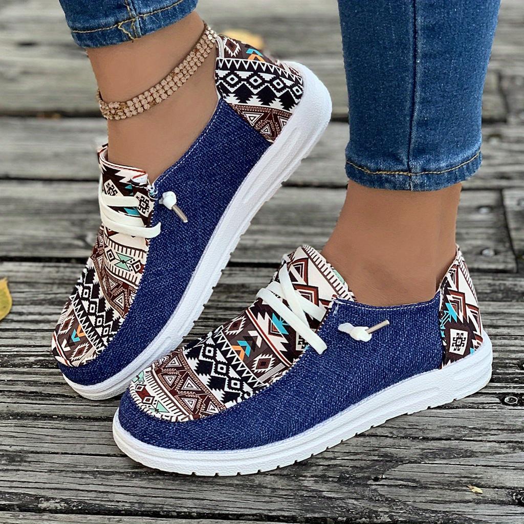 Spring Lace-up Canvas Lefthand Women Hundred with Flat Bottom Casual Mum Shoes Plus Size