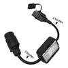 Trailer Light Converter European Round 7-Pin Connector To 4-Way Flat Pin Plug