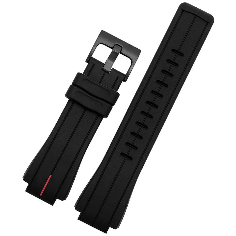 Высококачественный резиновый ремешок для часов TIMEX серии T2N720 TW2T76300 T2N721 Мужской Черный Водонепроницаемый Силиконовый Спортивный Ремешок 24*16мм