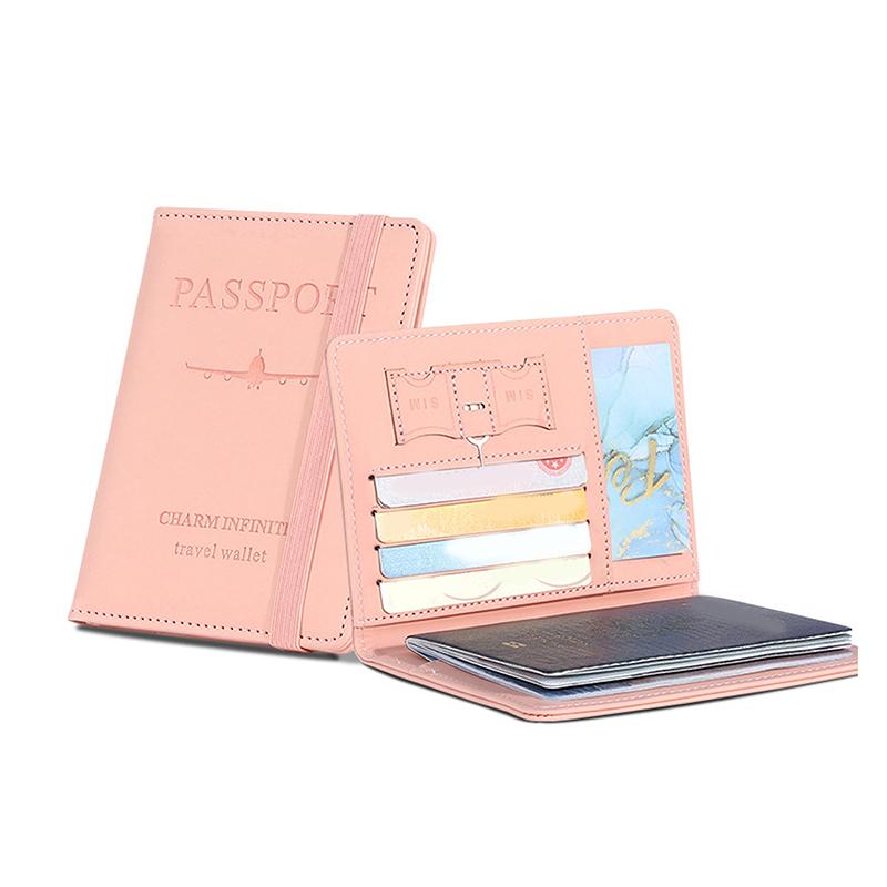 Женские и мужские Rfid винтажные деловые обложки для паспорта держатель многофункциональный ID банковская карта PU кожаный кошелек чехол дорожные аксессуары