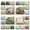 Home Textiles Luxury Bed Cover Suit with Pillowcase 3D Leaf Printed Queen King Size Quilt Cover Set Bedroom Decoration