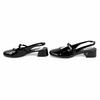 Отличные туфли-лодочки LOUIS VUITTON Romy Slingback Pump черный эмаль Женские 37.5 Б/у