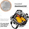 Spider Halloween and Ghost Lunch Bag Insulated Reusable Lunch Box Thermal Cooler Tote Bags Container for Women Work Trip