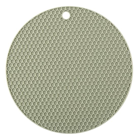 Силиконовая сотовая круглая подставка для кастрюли, термоизоляционный коврик, легко моется, противоскользящий дизайн, пищевая подставка под горячее