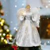 Christmas Angel Tree Topper,Xmas Ornament Star LED Top for Indoor Bedroom Party Home