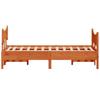 Solid Wood Bed without Mattress Wax Brown 120 x 200 cm Pine Wood