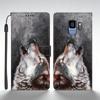 Чехол-бумажник с откидной крышкой из кожи для Samsung Galaxy S9 Plus Для Samsung S9 GalaxyS9+ Задняя крышка с принтом Бабочка Кошка Чехол Funda
