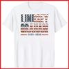 Lindsey Graham Memorial American Flag White Cotton T-Shirt S-5XL