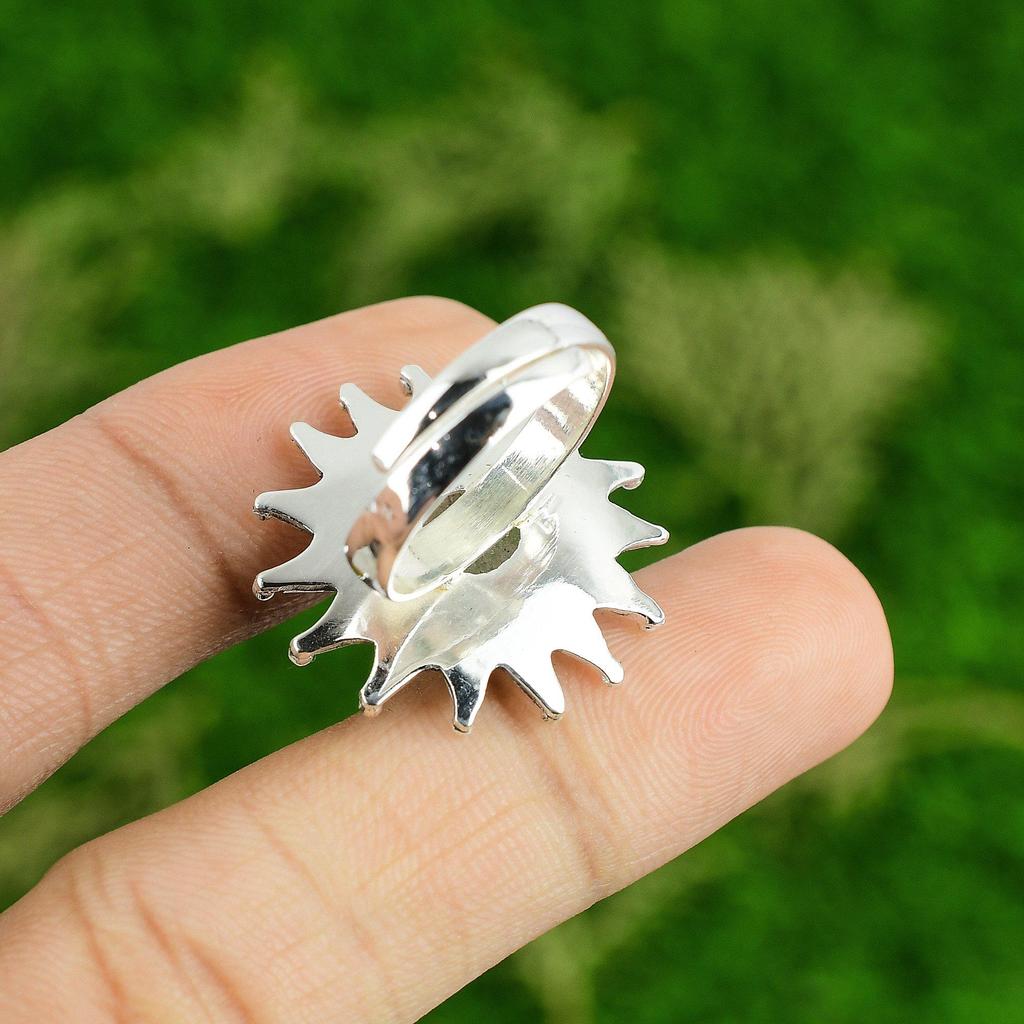 Womens Day Sale Sterling Silver Moonstone Stone Promise Statement Ring Jewelry