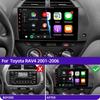 Android 14 Car Radio For Toyota RAV4 Rav 4 2001 - 2006 Multimedia Player Carplay QLED Touch Screen Auto Stereo 4G WIFI