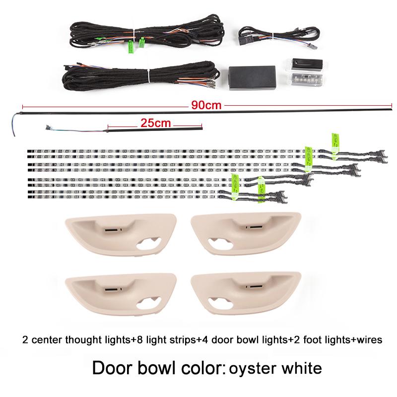 Interior Neon Ambient Light 12V RGB Decorative Led  Stripe 9 Colors Decorative Lighting For BMW 5 Series F10 F11 2010-2018