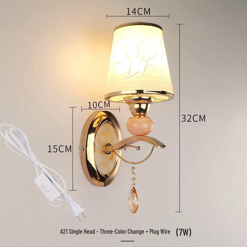 2025 Современный теплый настенный светильник для спальни, гостиной, столовой и лестницы