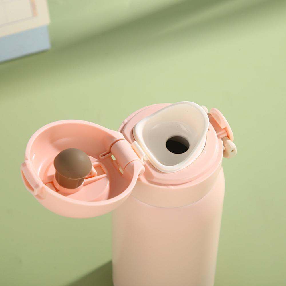 304 Stainless Steel Mini Thermos Cup Pop-up Lock Insulated Pocket Cup Cute Vacuum Flask  Kids