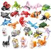 Insect World Animals Bee Butterfly Dragonfly Crab Octopus Cat Animal Building Blocks Toys Desktop Ornaments Bricks Kids Gift