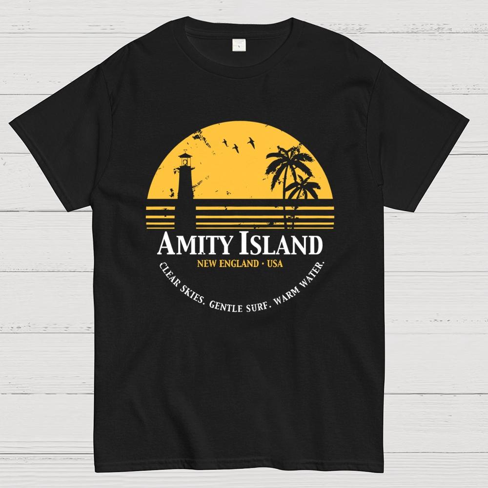 Inspired Amity Island Unisex 100% Cotton Summer Casual Cool Loose T-Shirt