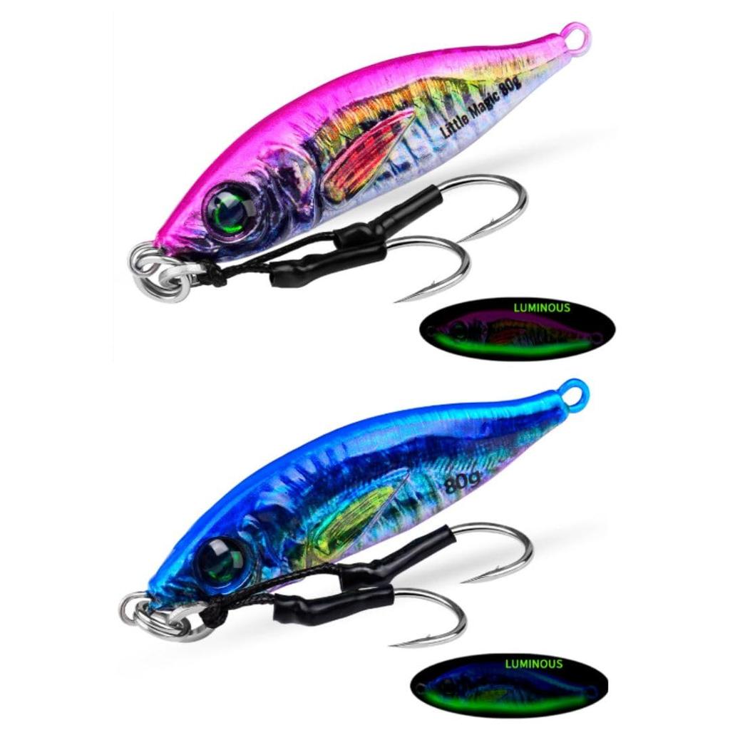 Horse mackerel metal jig 60g set of 4 realistic appeal