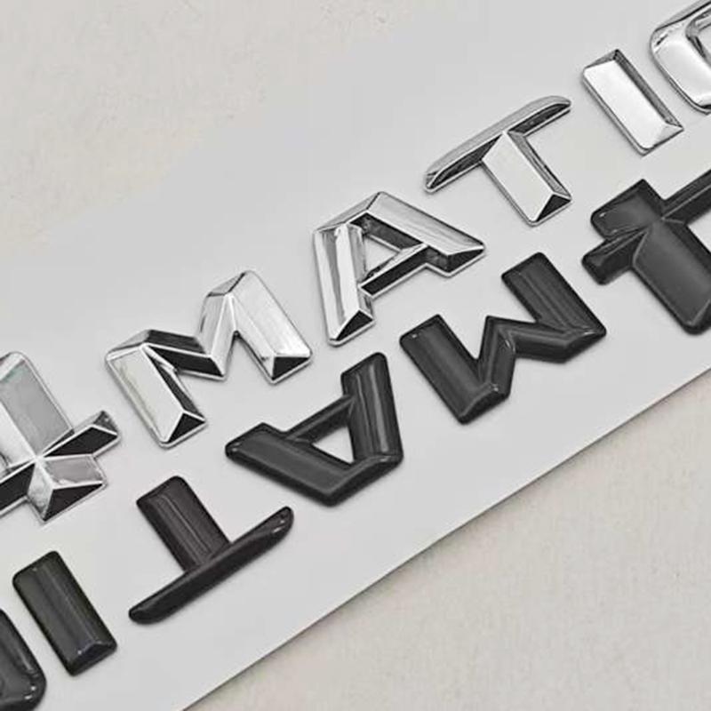 3D ABS Car Letters 4MATIC 4 MATIC Badge Sticker Rear Trunk Badge Emblem For Mercedes Benz C E G S GLC GLS Class AMG Accessories MH0