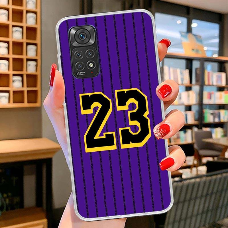 Basketball 23 24 8 Number Cover Phone Case For Xiaomi Redmi Note 15 14 13 12 11 10 Pro Plus 14S 12S 11S 11T 11E 10S Soft Fundas