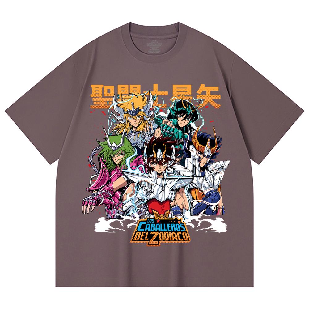 Унисекс футболка из 100% хлопка плотностью 230 г/м² с принтом Saint Seiya V1