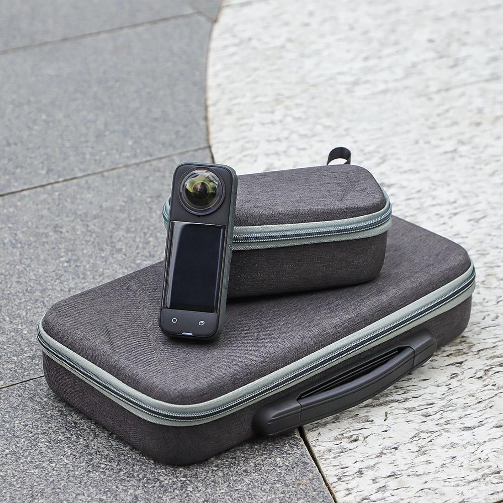 Для Insta360 X4 портативный чехол с ручкой и карманом водонепроницаемый жесткий чехол для переноски подходит для невидимых аккумуляторов для селфи-палки