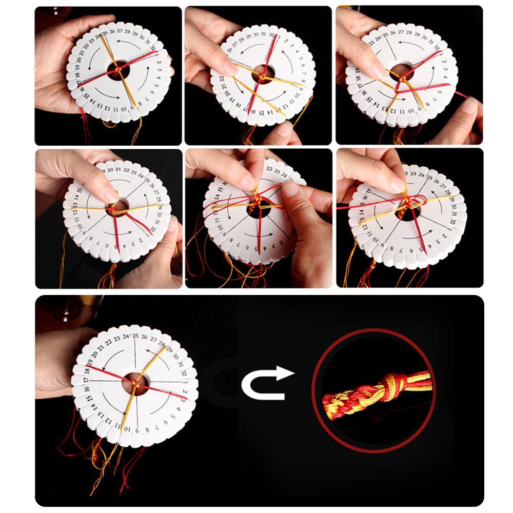 Hot Rope Knot DIY Weaving Tool Tray Braided Braiding Cord Disks Apparel Sewing Woven Board Disk